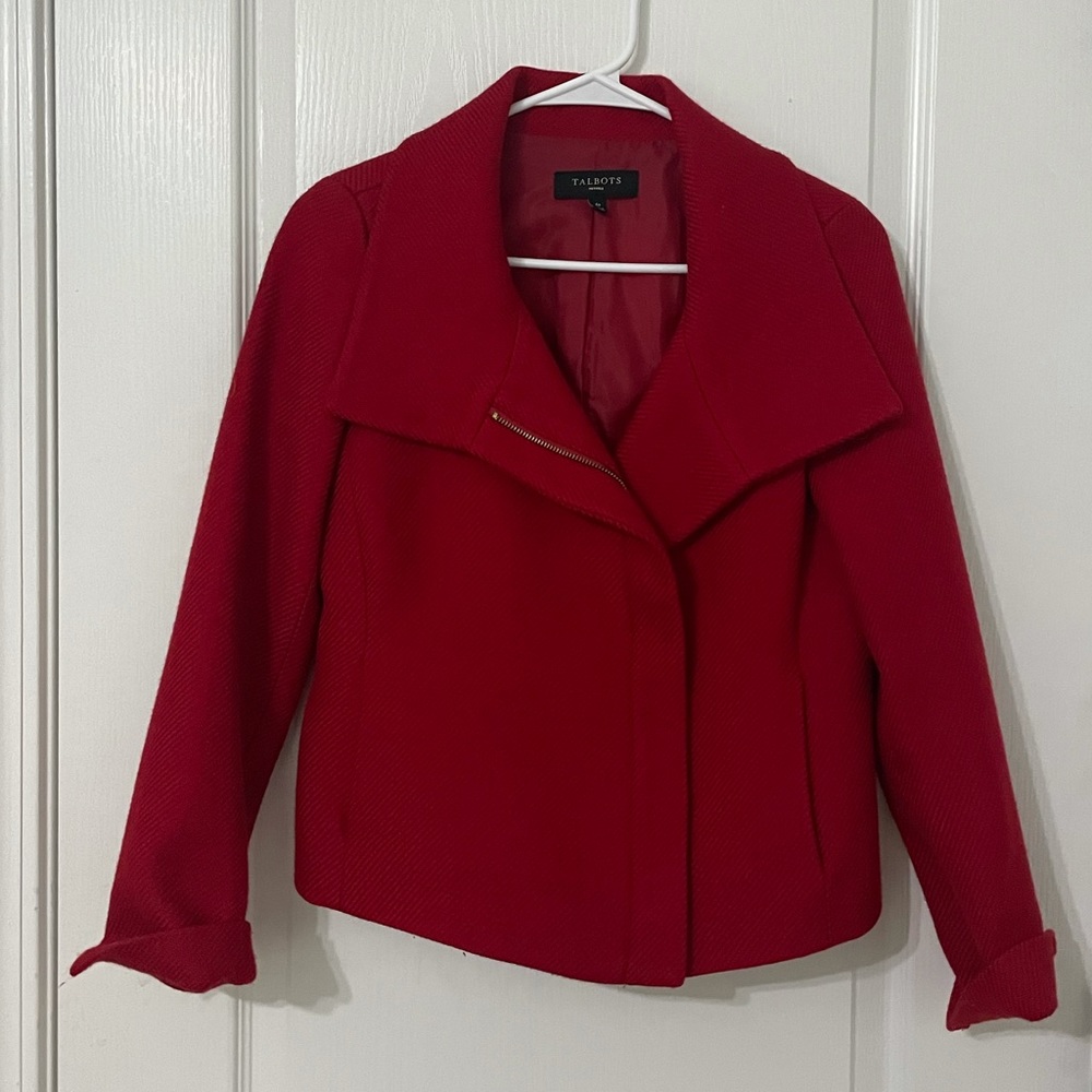 Red Talbots jacket (petite)